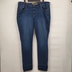 Old Navy The Sweetheart Jeans Plus Size Long Skinny Stretch Dark Wash 16 Womens
